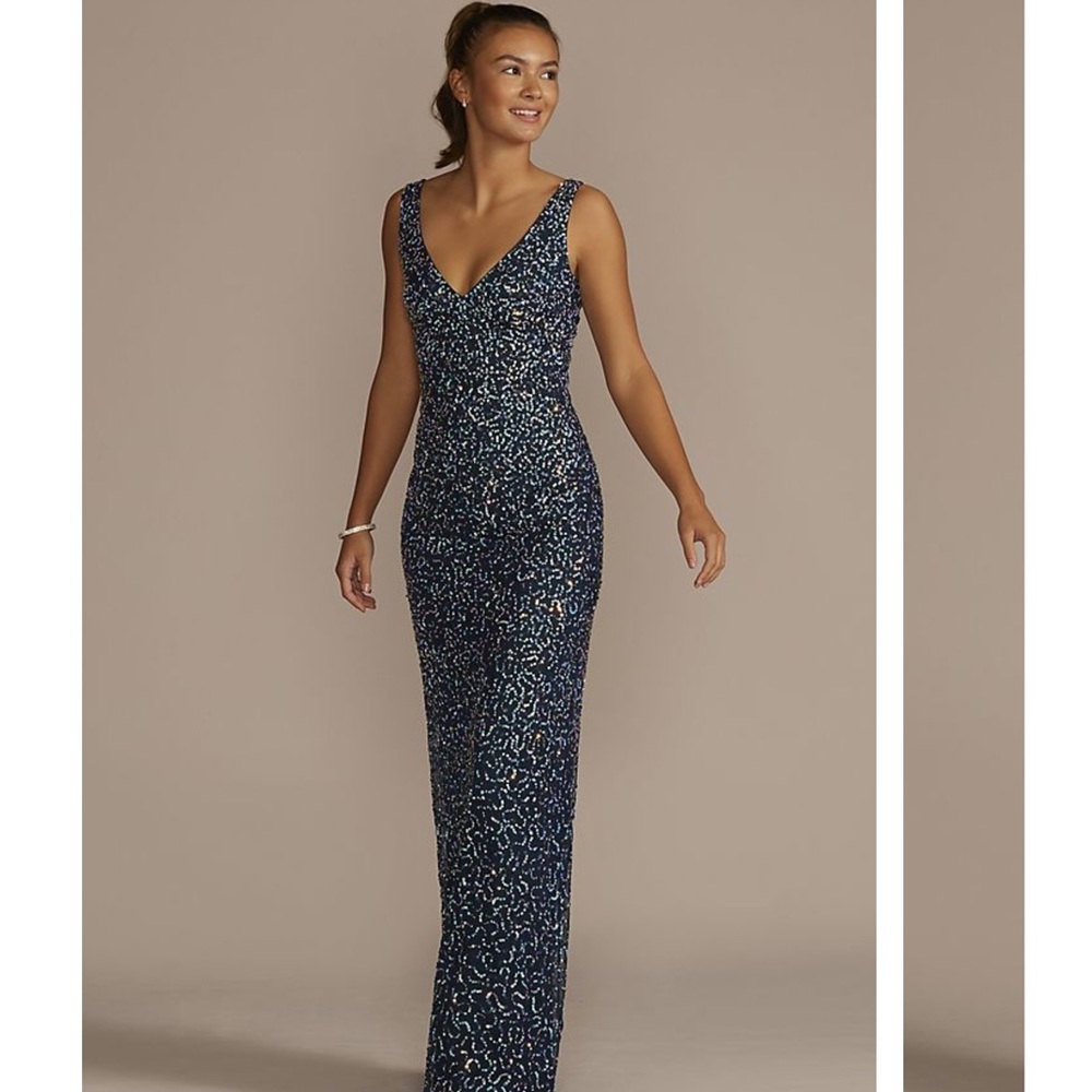 Jules and Cleo all over sequin tank sheath dress